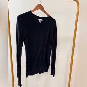 Blue Crew Neck Sweater